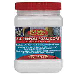 Hot Wire Foam Factory Foam Coat - Front view of All Purpose Foam Coat Tub