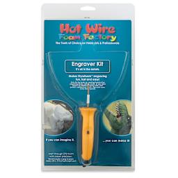 Precision Engraver Kit - Front of blister package showing tool upright