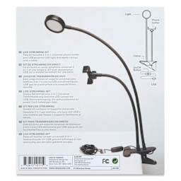 Kikkerland Live Streaming Kit (back of packaging)