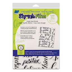 Grafix Artist Series Shrink Film - Script Design by Art by Marlene, front of the packaging