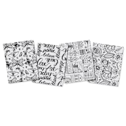 Grafix Artist Series Shrink Film, four sheets laid out created by Art by Marlene