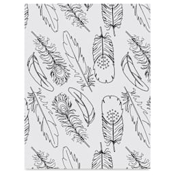 Grafix Artist Series Shrink Film - Feathers Design by Gina Lee Kim