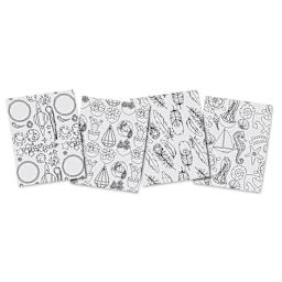 Grafix Artist Series Shrink Film, four sheets laid out created by Gina Lee Kim