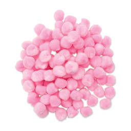 Pepperell Craft Pom Poms - Pkg of 100, 1/2", Light Pink
