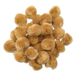 Pepperell Craft Pom Poms - Pkg of 100, 1", Beige