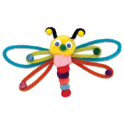 Creativity Street Craft Pack - finished dragonfly example