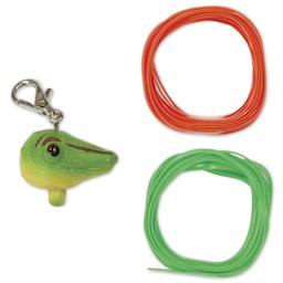 Pepperell Rexlace Rex Head Key Chain Kit - Gecko