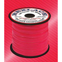 Pepperell Rexlace Plastic Lacing - 100 yards, Neon Red