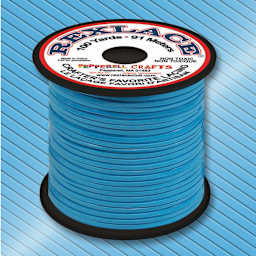 Pepperell Rexlace Plastic Lacing - 100 yards, Baby Blue