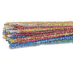 Creativity Street Craft Stems - 6 mm x 12", Pkg of 100, Tinsel - close-up