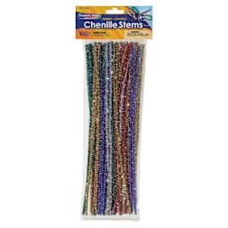Creativity Street Craft Stems - 6 mm x 12", Pkg of 100, Tinsel - front of packaging