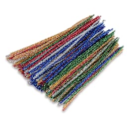 Creativity Street Craft Stems - 6 mm x 12", Pkg of 100, Tinsel - out of packaging