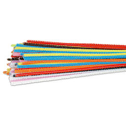 Creativity Street Regular Chenille Stems - 4 mm x 12", Pkg of 100, Assorted Colors - close-up
