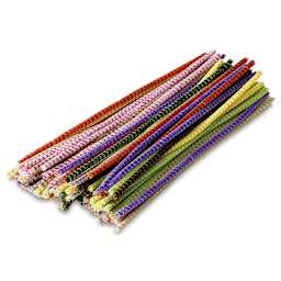 Creativity Street Craft Stems - 6 mm x 12", Pkg of 100, Striped - out of packaging