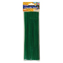 Creativity Street Craft Stems - 4 mm x 12", Pkg of 100, Kelly Green