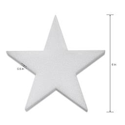 FloraCraft CraftFōM Blocks and Shapes - 0.5" x 6", Star - dimensions