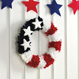 FloraCraft CraftFōM Blocks and Shapes - 0.5" x 6", Star - finished American flag wreath
