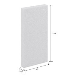 FloraCraft CraftFōM Blocks and Shapes - 1" x 6" x 11.9", Block - dimensions