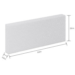 FloraCraft CraftFōM Blocks and Shapes - 0.9" x 3.8" x 9.8", Block - dimensions