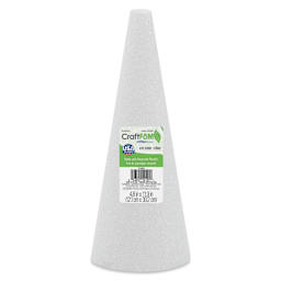 FloraCraft CraftFōM Blocks and Shapes - Cone, 4.8" x 11.9", with packaging label