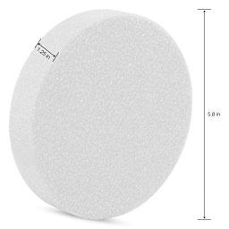 FloraCraft CraftFōM Blocks and Shapes - Disc, 1.25" x 5.8", width and height shown