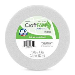 FloraCraft CraftFōM Blocks and Shapes - Disc, 1.25" x 5.8", with packaging label