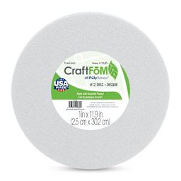 FloraCraft CraftFōM Blocks and Shapes - Disc, 1" x 11.9", with packaging label