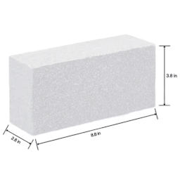 FloraCraft CraftFōM Blocks and Shapes - 2.8" x 3.8" x 8.8", Block - dimensions