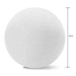 FloraCraft CraftFōM Blocks and Shapes - 7.6" Dia., Ball - dimensions