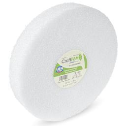 FloraCraft CraftFōM Blocks and Shapes - Disc, 1.9" x 11.8" - front of packaging, angled