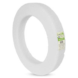 FloraCraft CraftFōM Blocks and Shapes - 1.9" x 13.8", Wreath Ring - front of packaging, angled