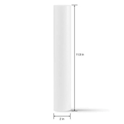 FloraCraft CraftFōM Blocks and Shapes - 11.9" x 2", Extruded Rod, Pkg of 2 - dimensions