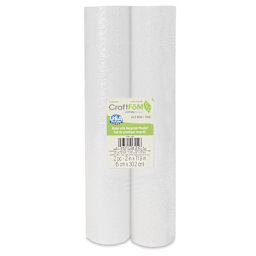 FloraCraft CraftFōM Blocks and Shapes - 11.9" x 2", Extruded Rod, Pkg of 2 - front of packaging