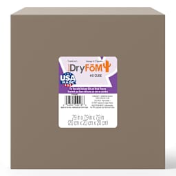 Desert DryFoM Floral Foams 8" x 8" x 8" Block - Brown