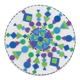 Creativity Street WonderFoam Pieces - Assorted Colors and Shapes, 1 lb, Approx 5000 Piece - finished example