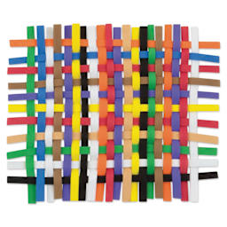 Creativity Street Wonderfoam Sheets - Assorted Colors, 12" x 18" Sheets, Pkg of 10 - finished braided paper project example