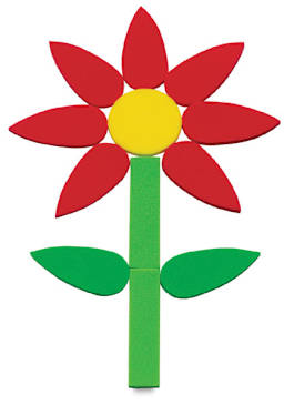 Creativity Street WonderFoam Pieces - finished flower example