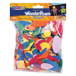 Creativity Street WonderFoam Pieces - Assorted Colors and Shapes, Approx 720 Pieces