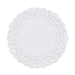 Hygloss Paper Doilies - White, Round, 6", Pkg of 36 - single doily