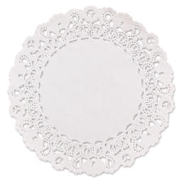 Hygloss Paper Doilies - White, Round, 4", Pkg of 100