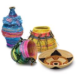 Pepperell Paper Coiling Cords - finished project examples