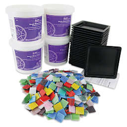 Mosaic Coaster Kit - Set of 24, 4" x 4", Square