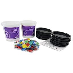 Mosaic Coaster Kit - Set of 12, 4" Diameter, Round