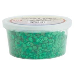 Hygloss Bucket O' Gravel - Side view of Tub of Neon Green Gravel
