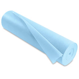 Smart-Fab Art and Decoration Fabric - Single blue roll shown at angle and slightly unrolled