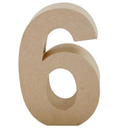 Papier Mache Number 6