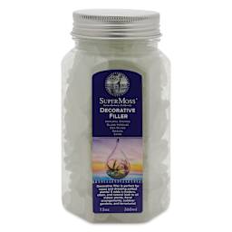 SuperMoss Sea Glass - Frosted White, front of 12 oz jar