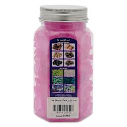 SuperMoss Sea Glass - Pink, 12 oz, back of jar