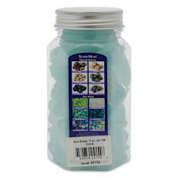 SuperMoss Sea Glass - Cold Blue, 12 oz, back of jar