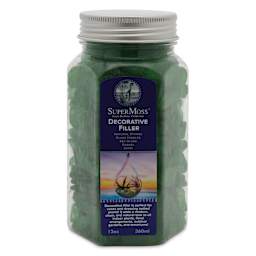 SuperMoss Sea Glass - Emerald, 12 oz, front of jar